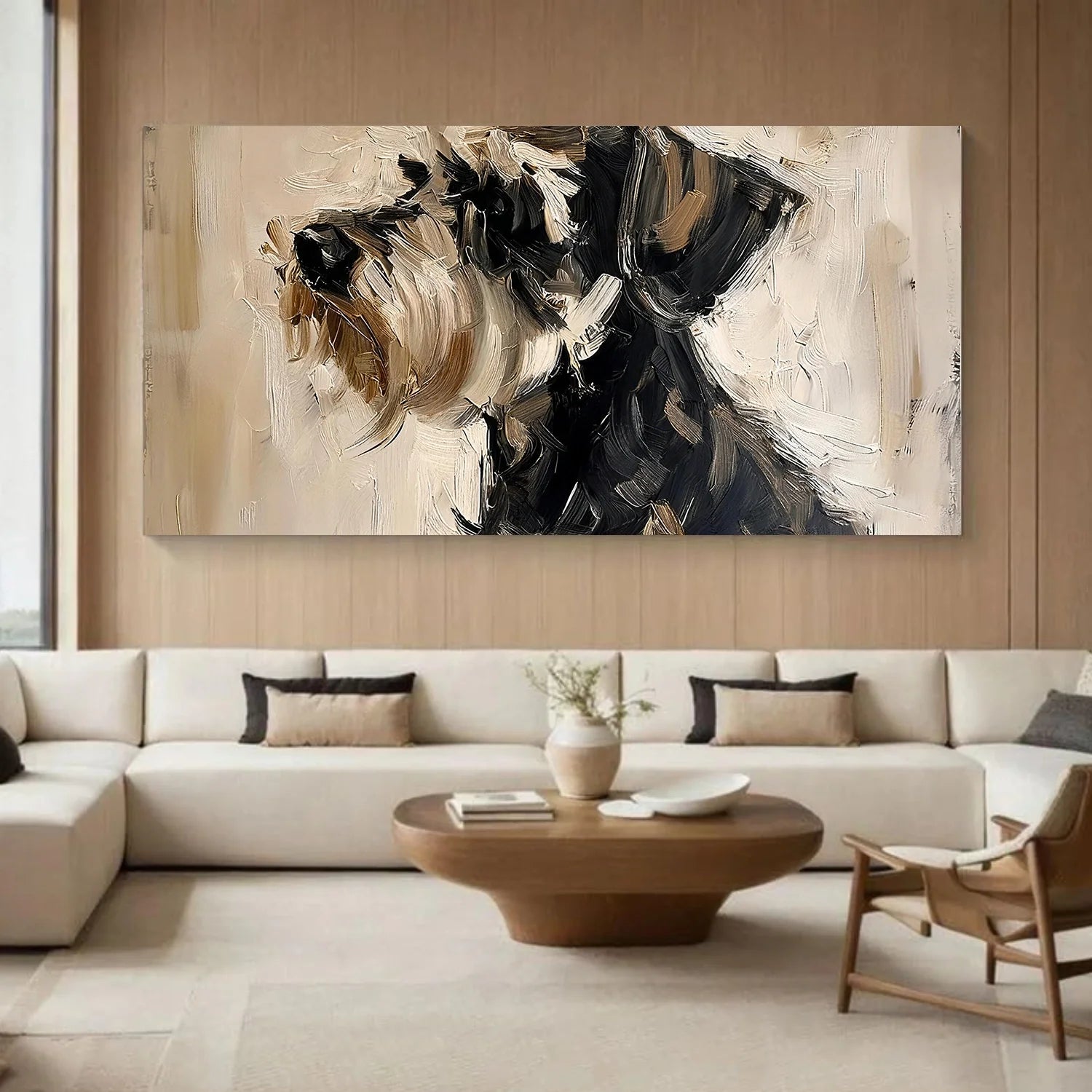 Abstract Animal Dog Wall Art #AL193