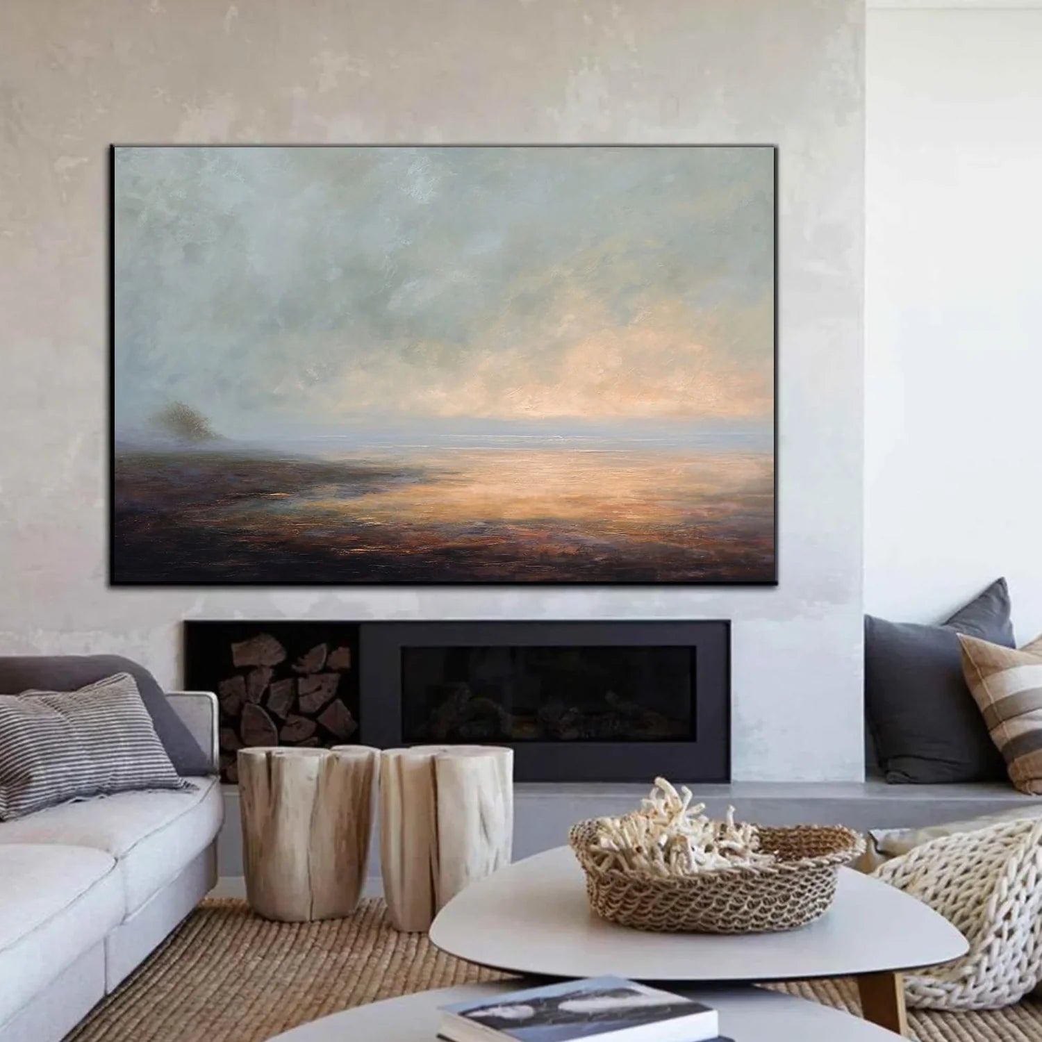 Sea & Sky Abstract Wall Art #MS285