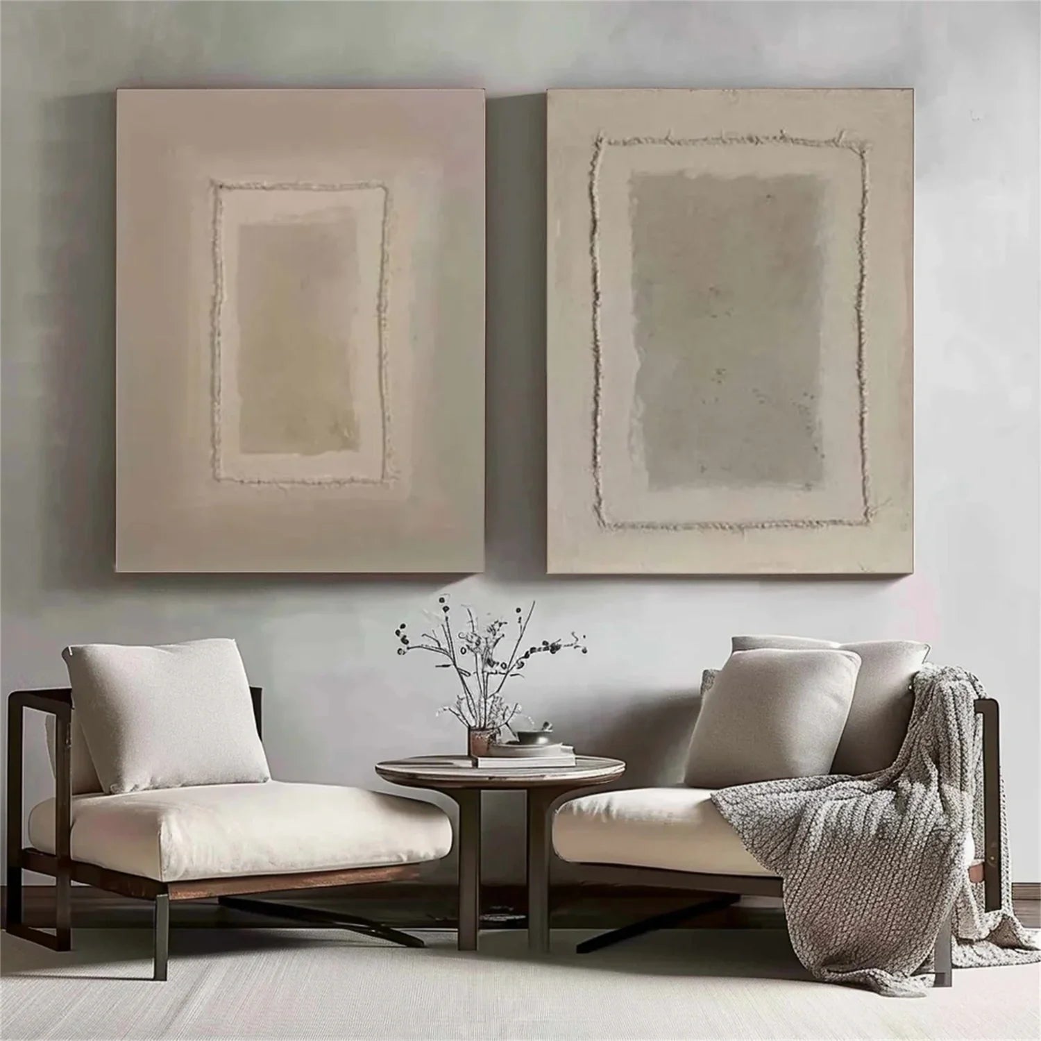 Wabi Sabi Canvas Art Set of 2 #WS704