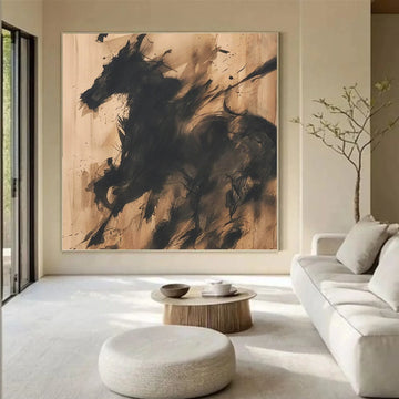 Abstract Animal Horse Wall Art #AL175
