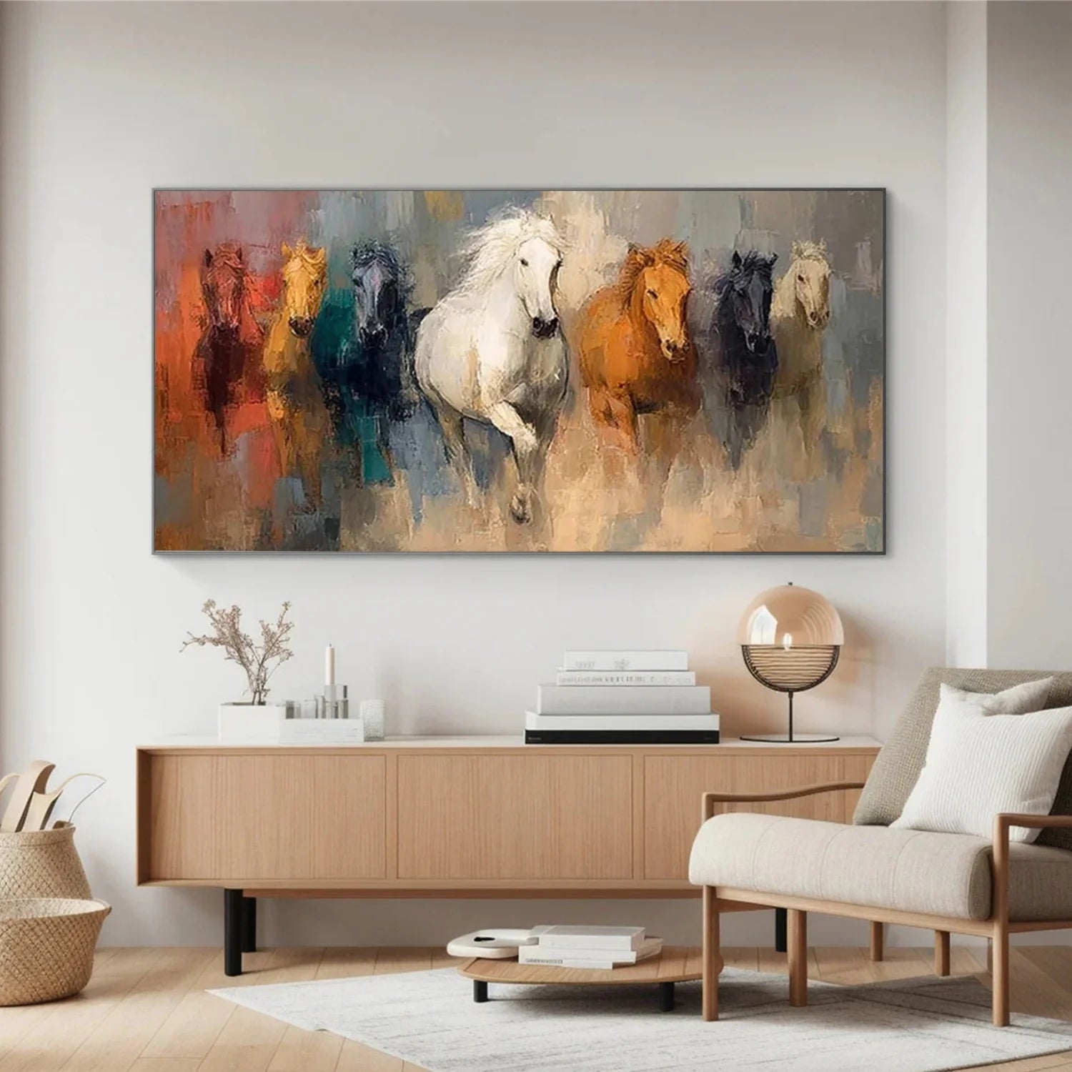 Abstract Animal Horse Wall Art #AL186