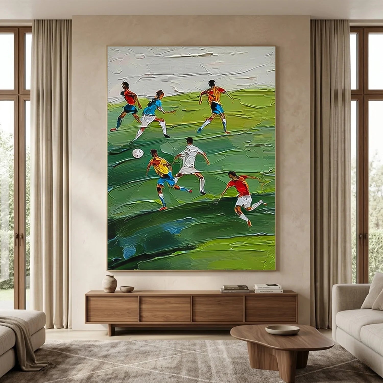 Football Sport Textured Wall Art #SA096