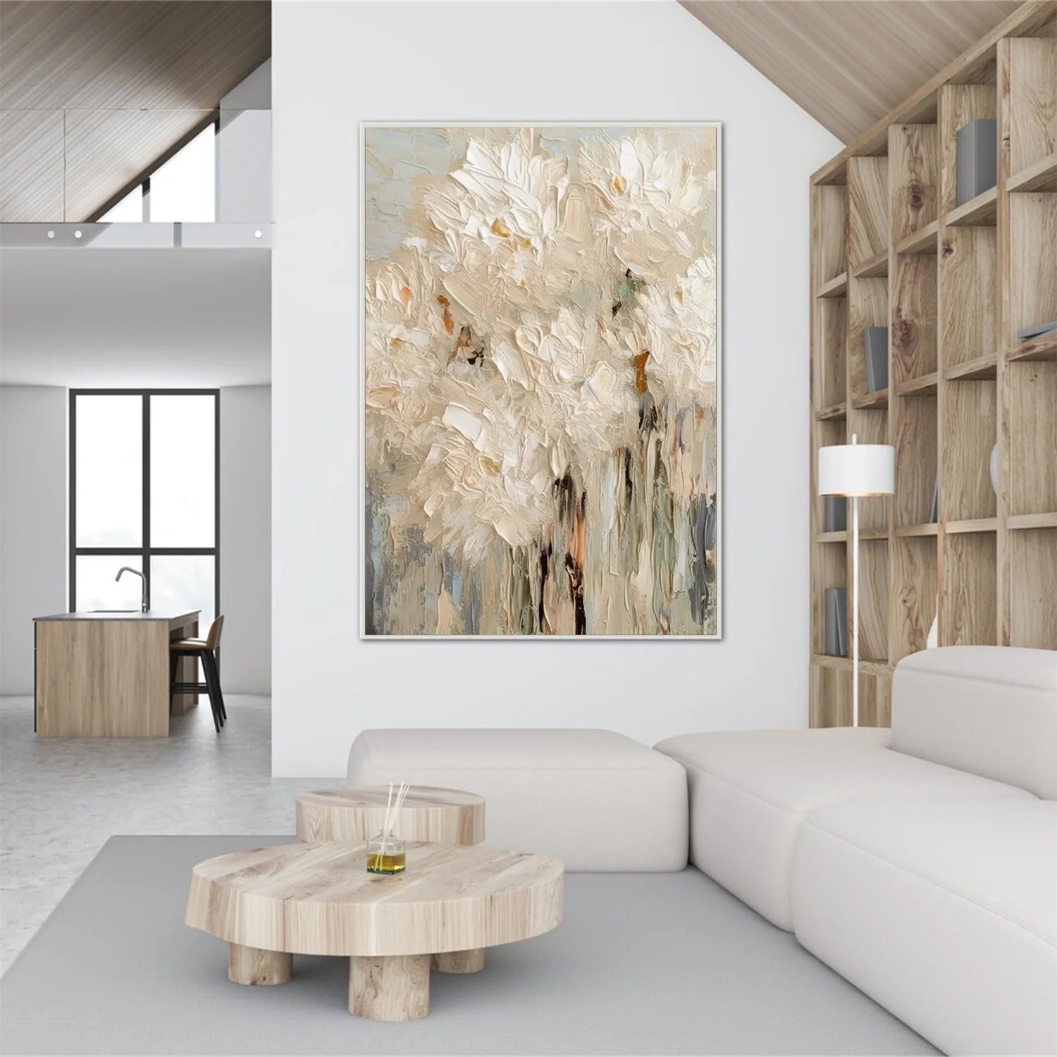 Flower & Tree Abstract Textured Wall Art #ML120