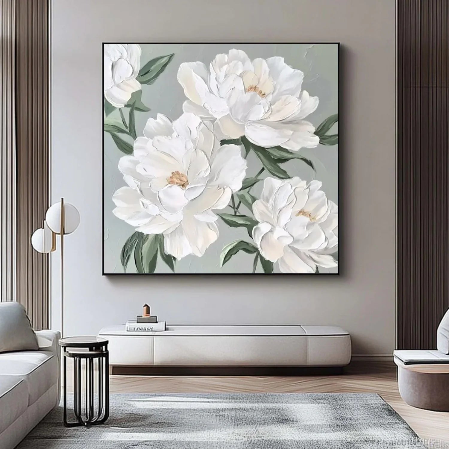 Flower & Tree Abstract Textured Wall Art #ML235