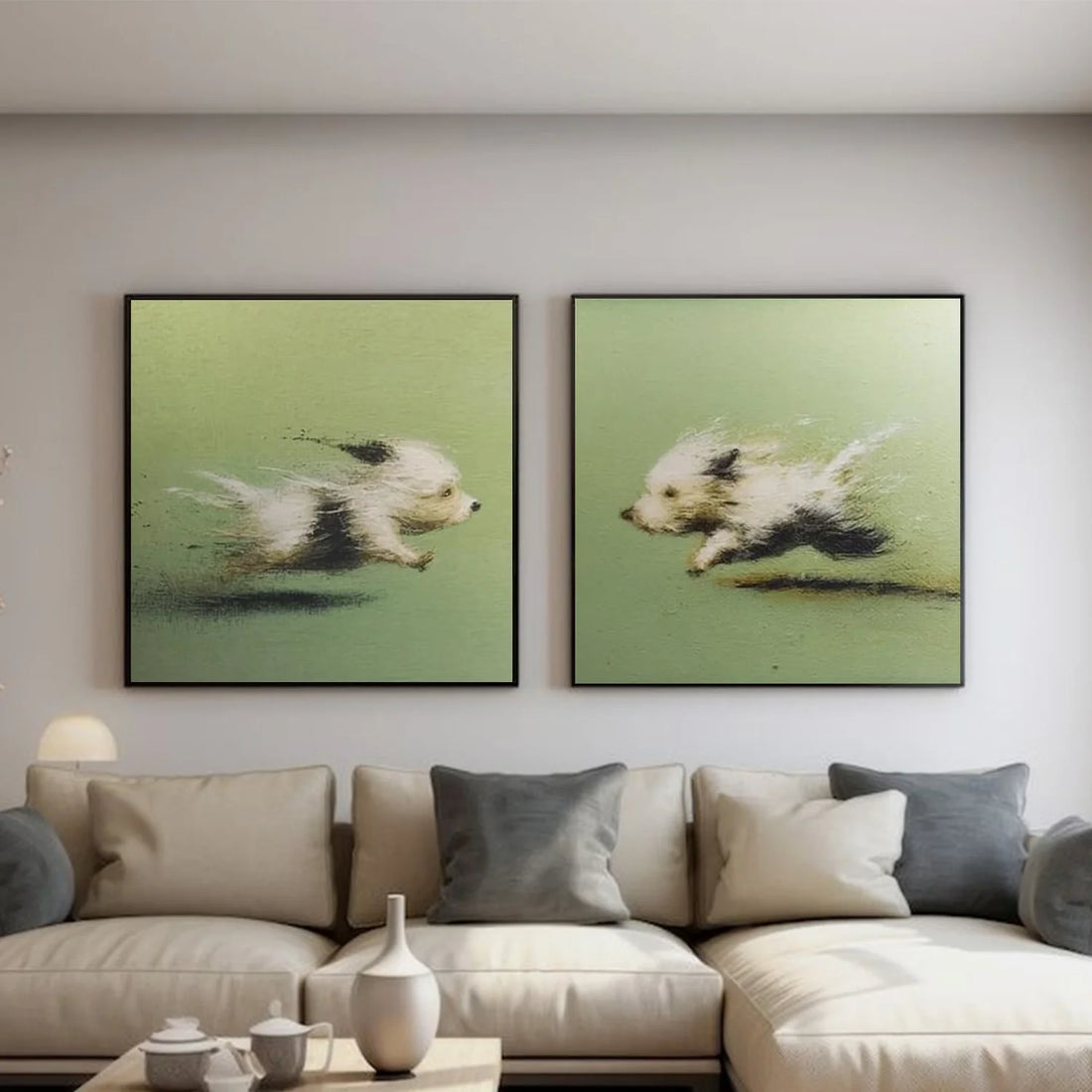 Abstract Animal Wall Art Set of 2 #AL204