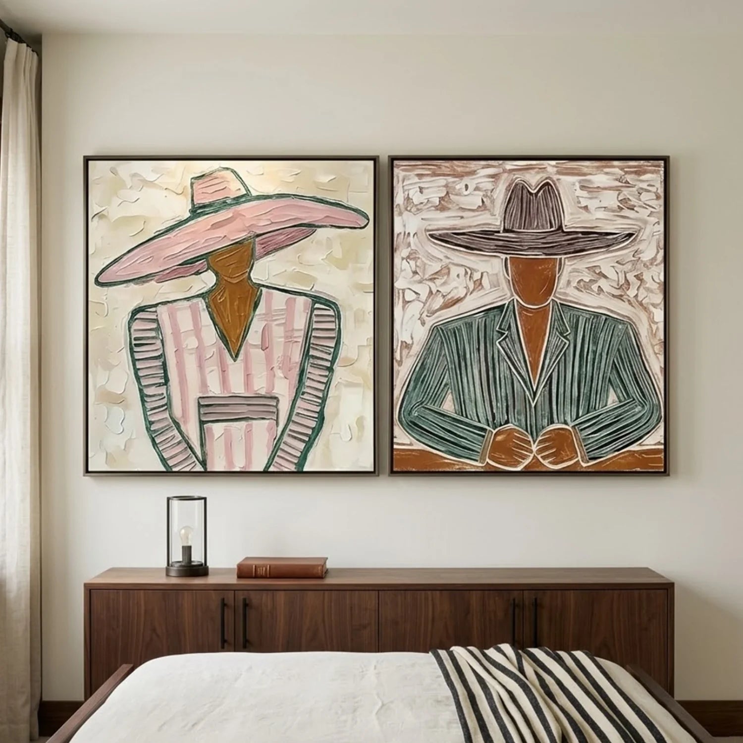 Vintage Americana Art Set of 2 #VA049