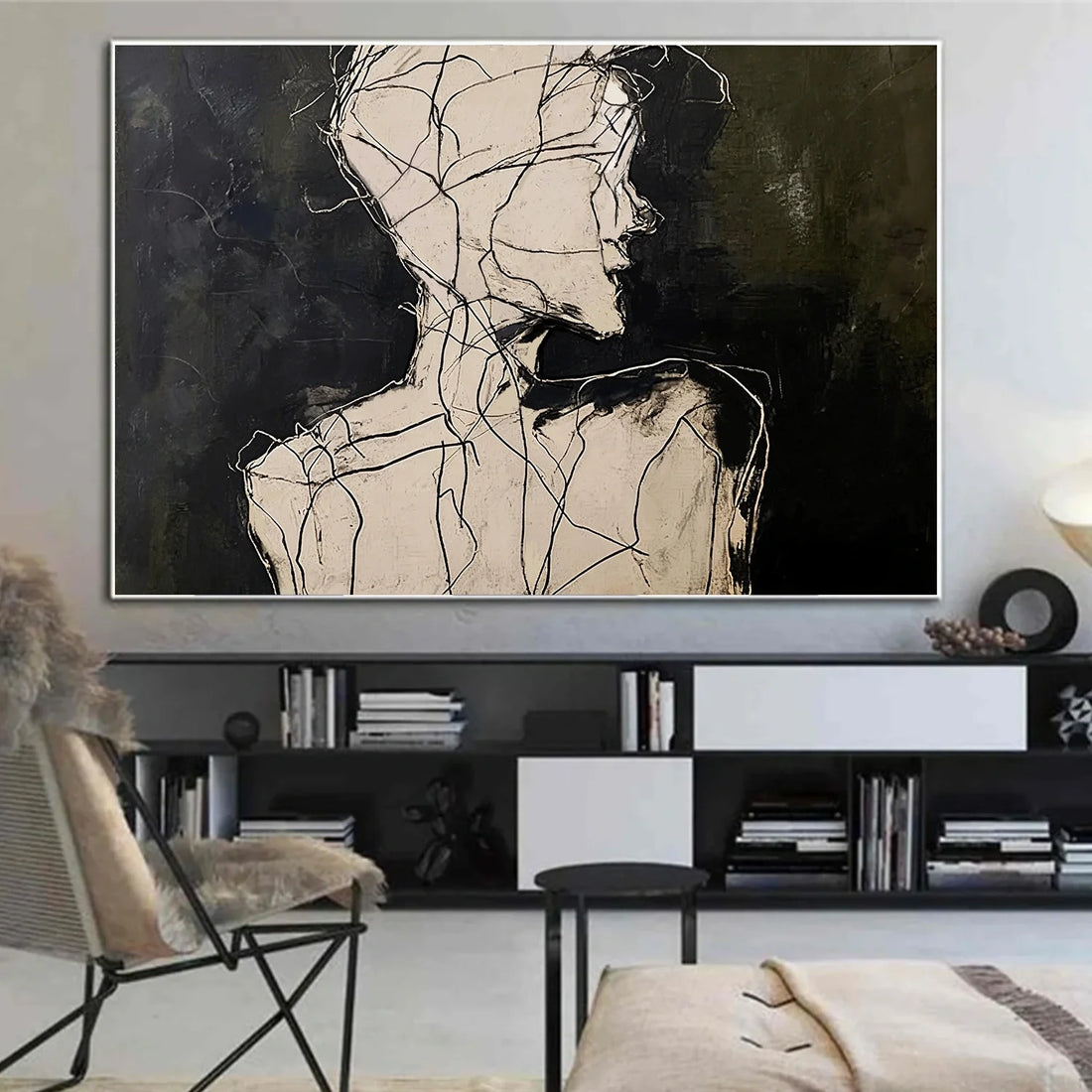 Abstract Portrait Wall Art #AP109