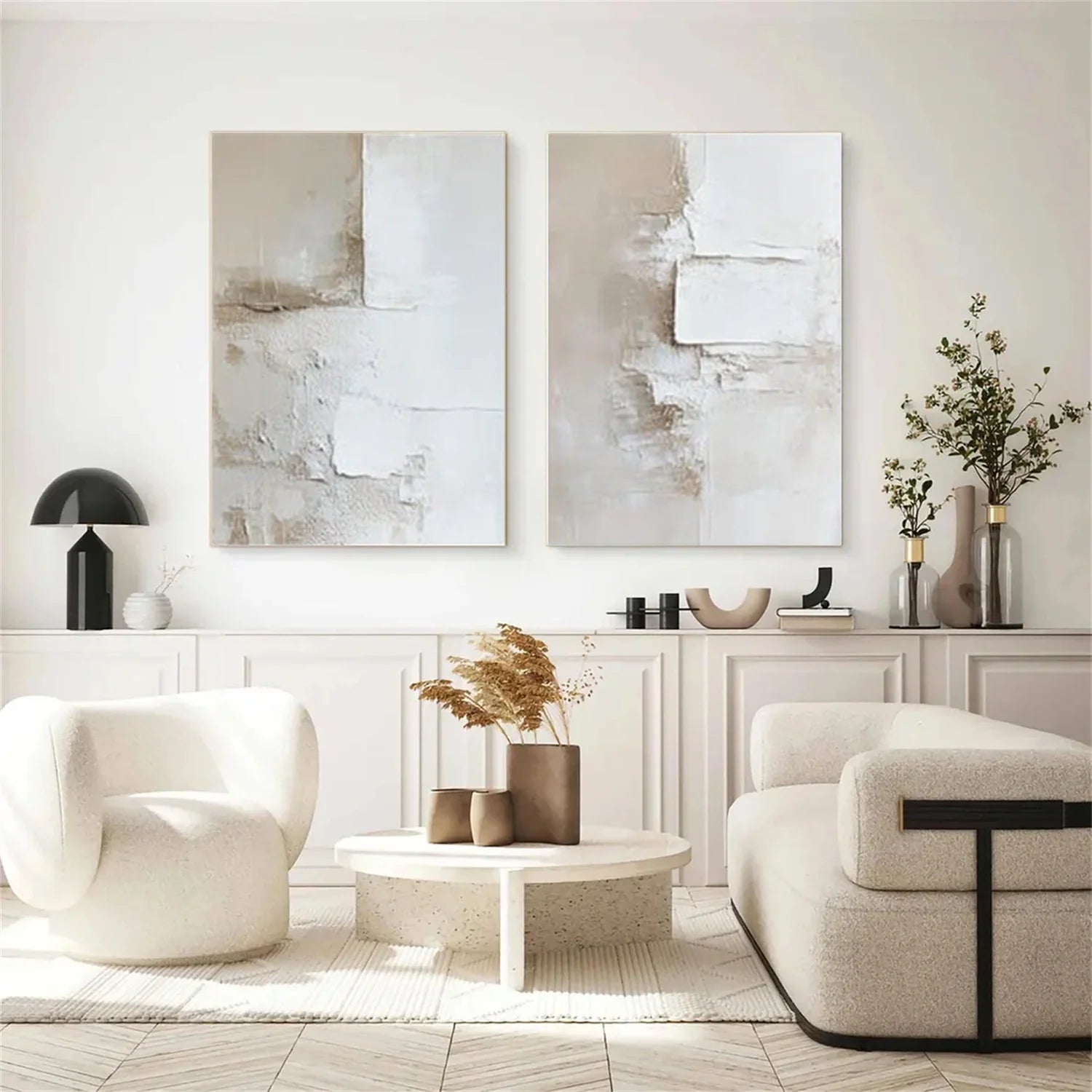 Abstract Canvas Art Set of 2 #WS979