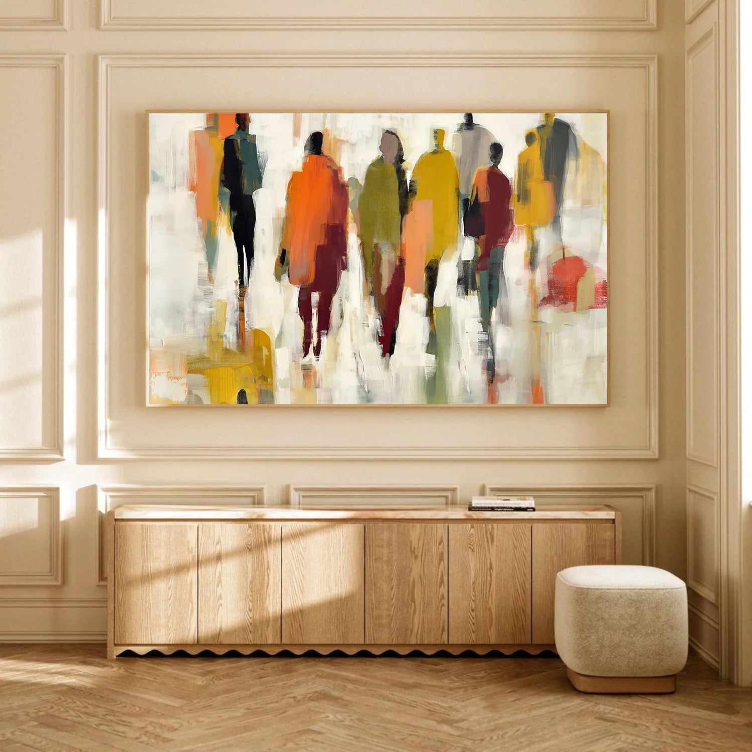 Colorful Abstract Portrait Wall Art #AP088