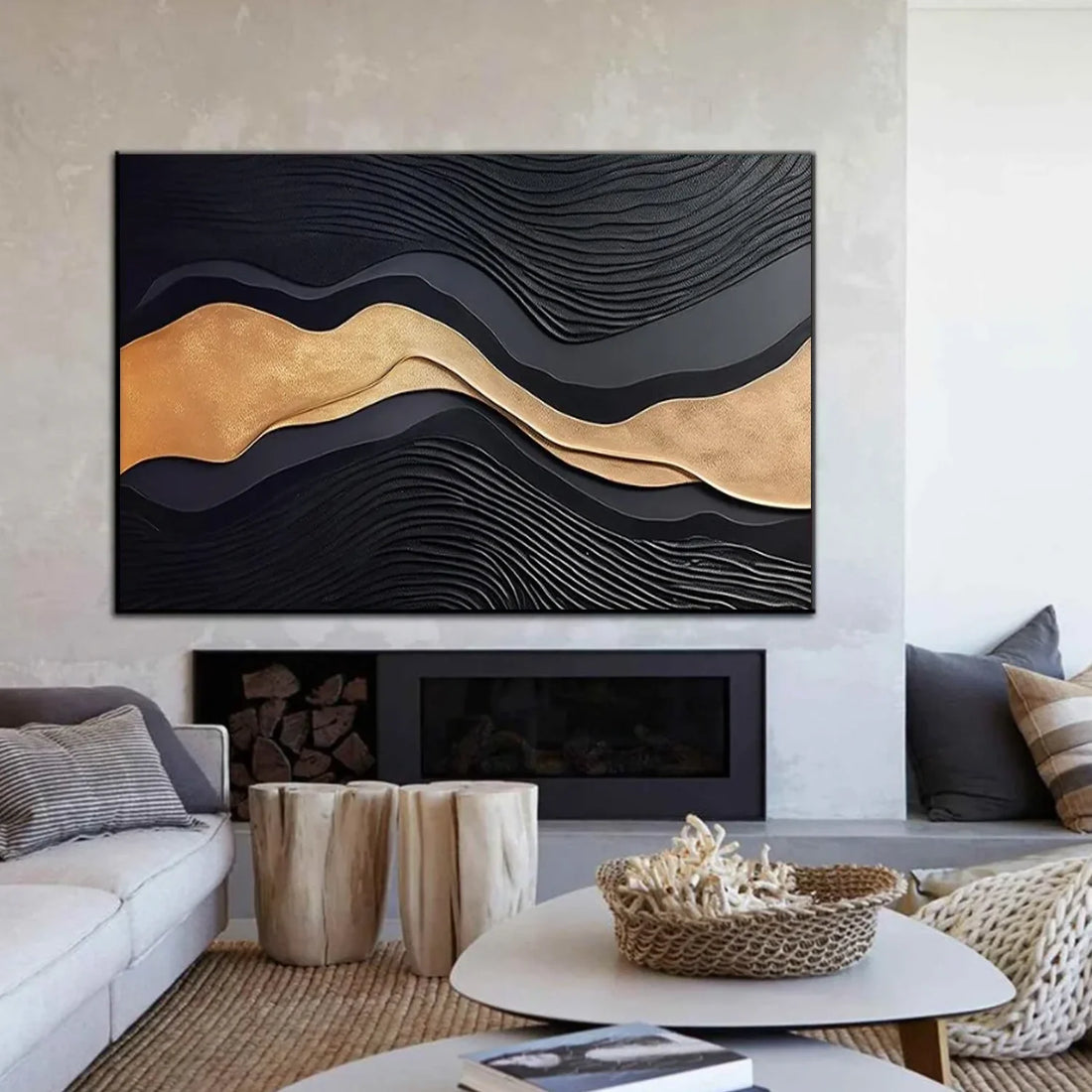 Minimalist Textured Canvas Art #MM367