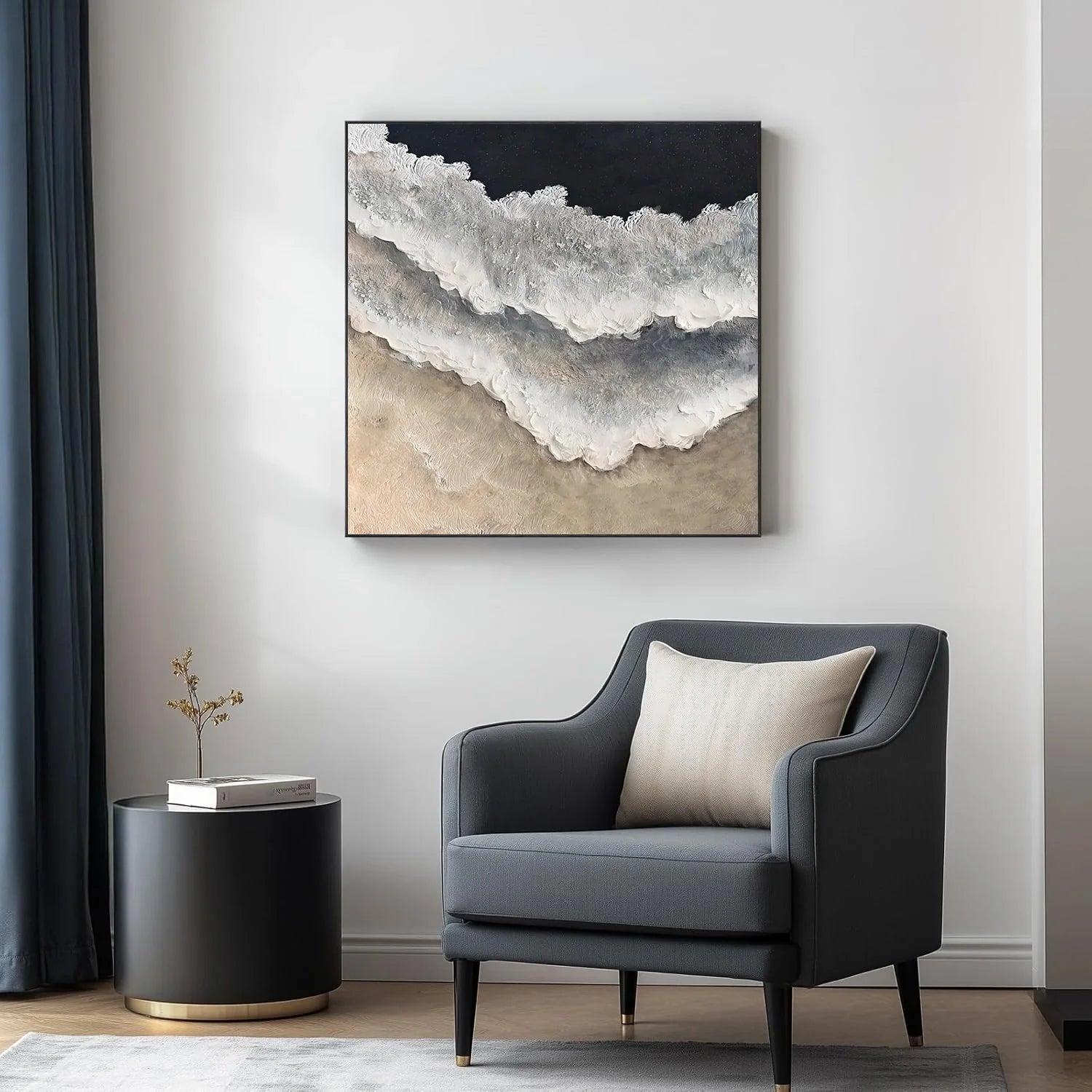 Sea & Sky Abstract Textured Wall Art #MS276
