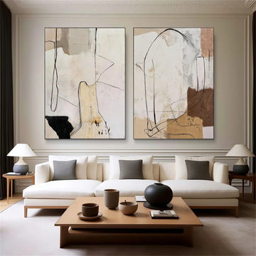 Abstract Canvas Art Set of 2 #WS1069