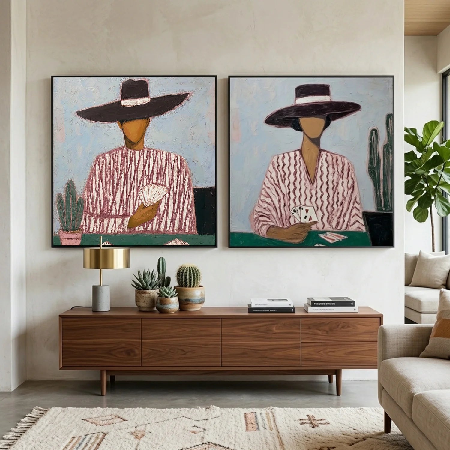 Vintage Americana Art Set of 2 #VA029