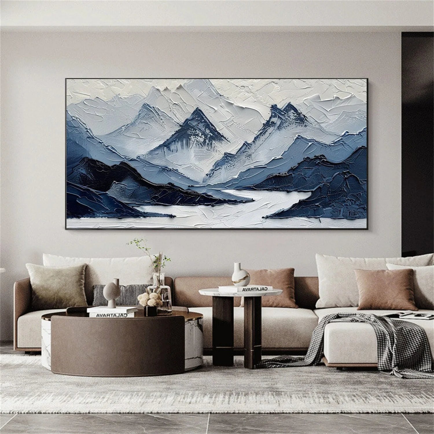 Minimalist Mountain Canvas Art #MM386