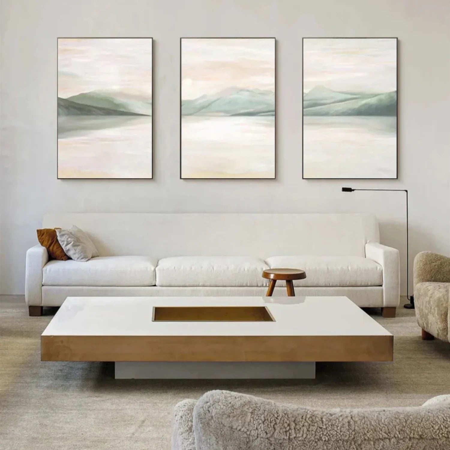 Minimalist Mountain Canvas Art Set of 3 #MM311