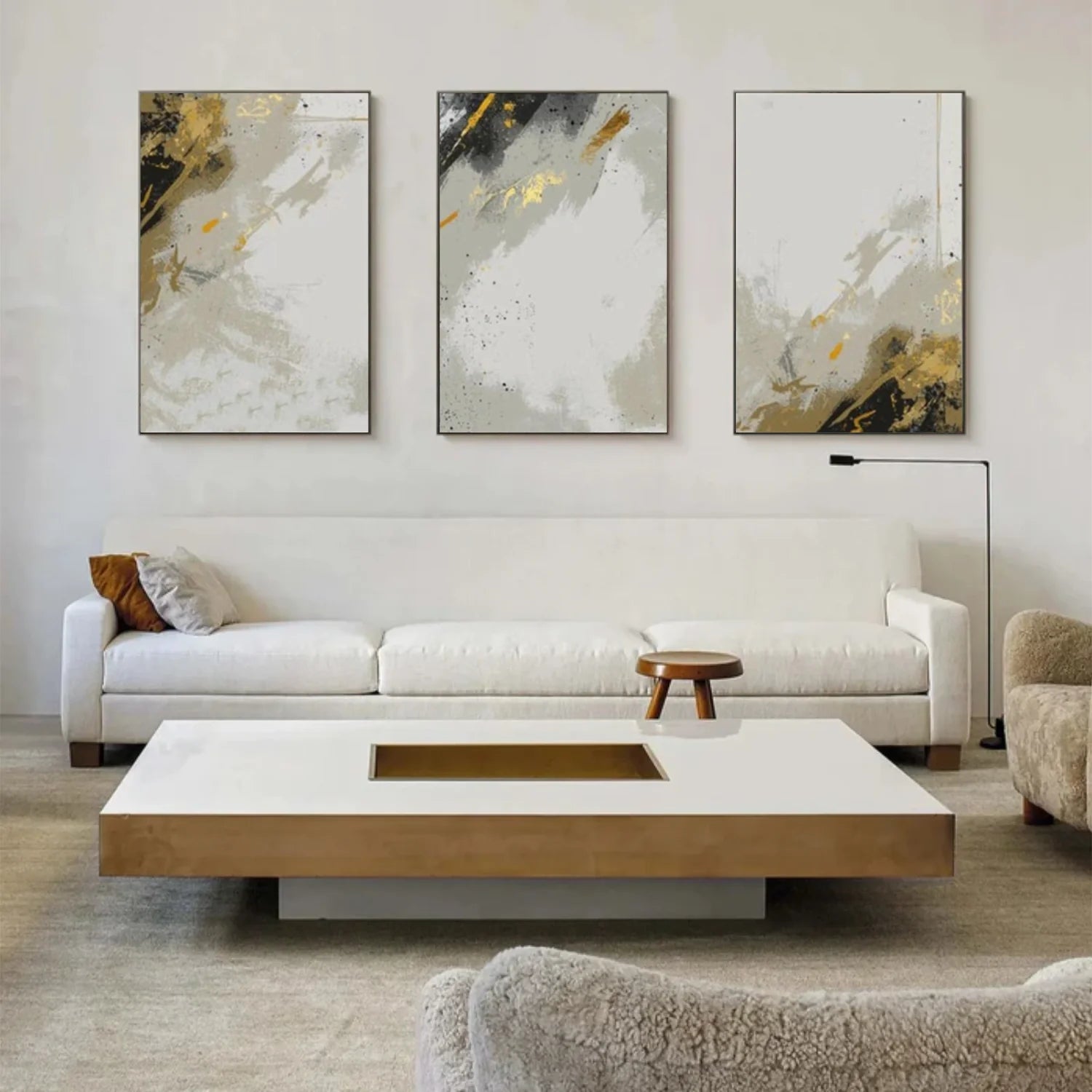 Abstract Canvas Art Set of 3 #WS966