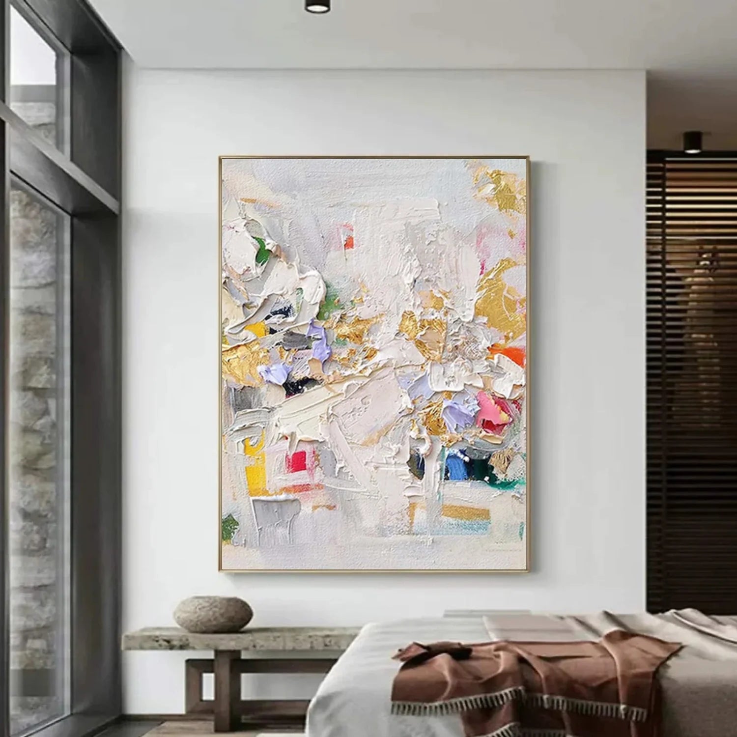 Abstract Textured Canvas Art #WS944