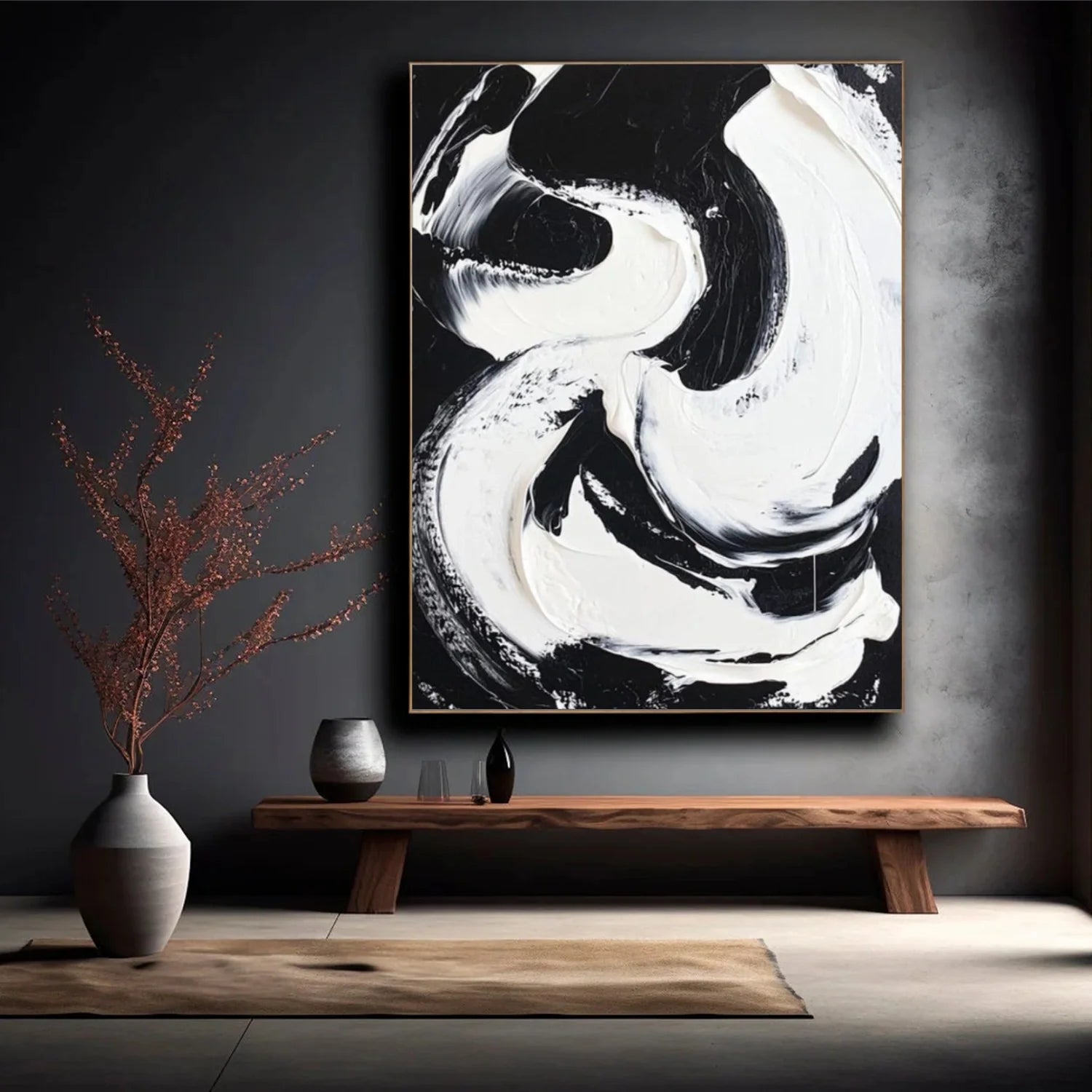 Minimalist Textured Canvas Art #MM358