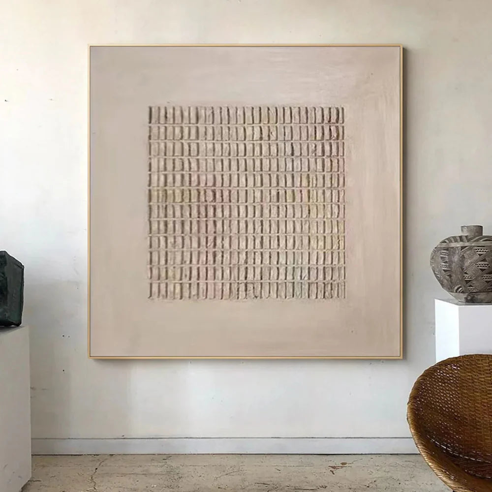 Minimalist Brown & Beige Art #MB002
