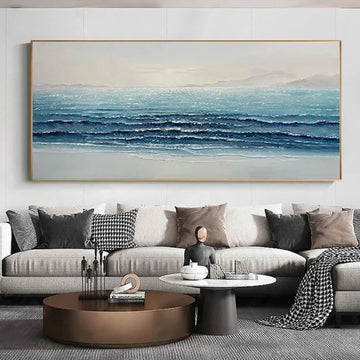 Sea & Sky Abstract Textured Wall Art #MS206
