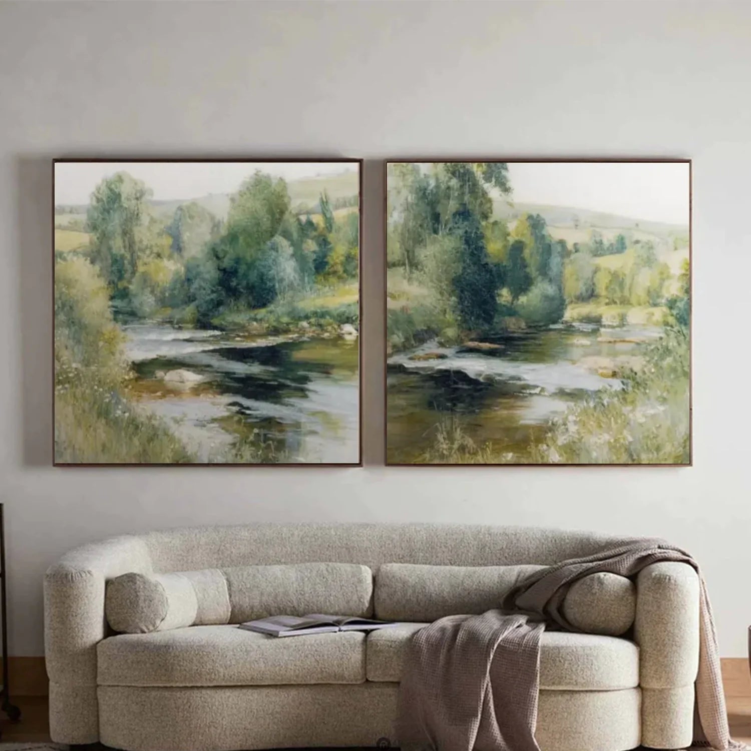 Flower & Tree Abstract Wall Art Set of 2 #ML158