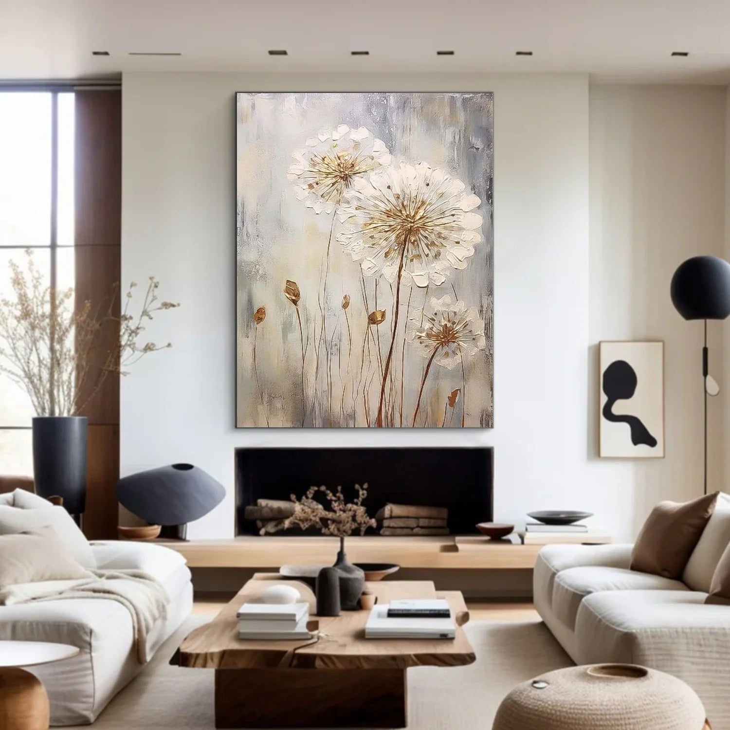 Flower & Tree Abstract Textured Wall Art #ML203