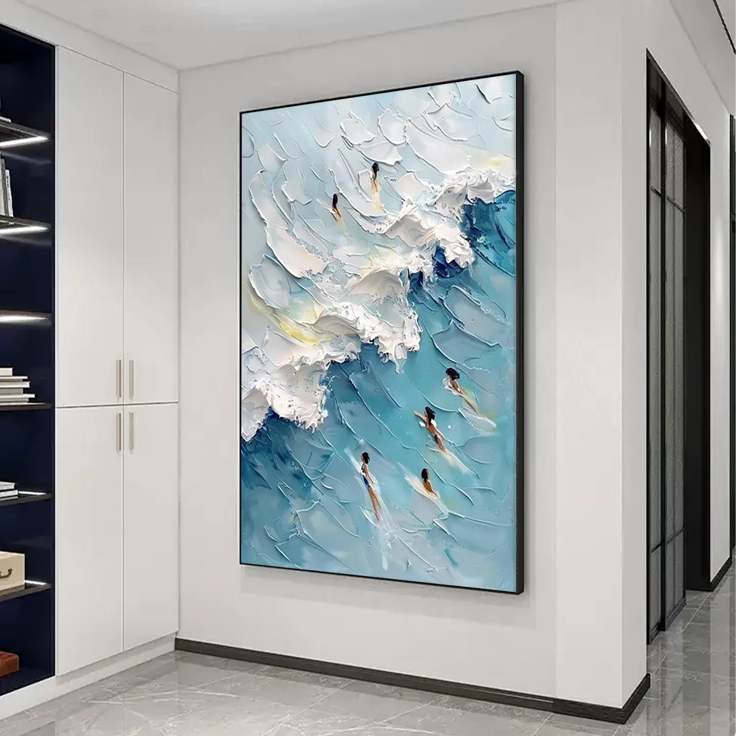 Swimming Sport Textured Wall Art #SA013
