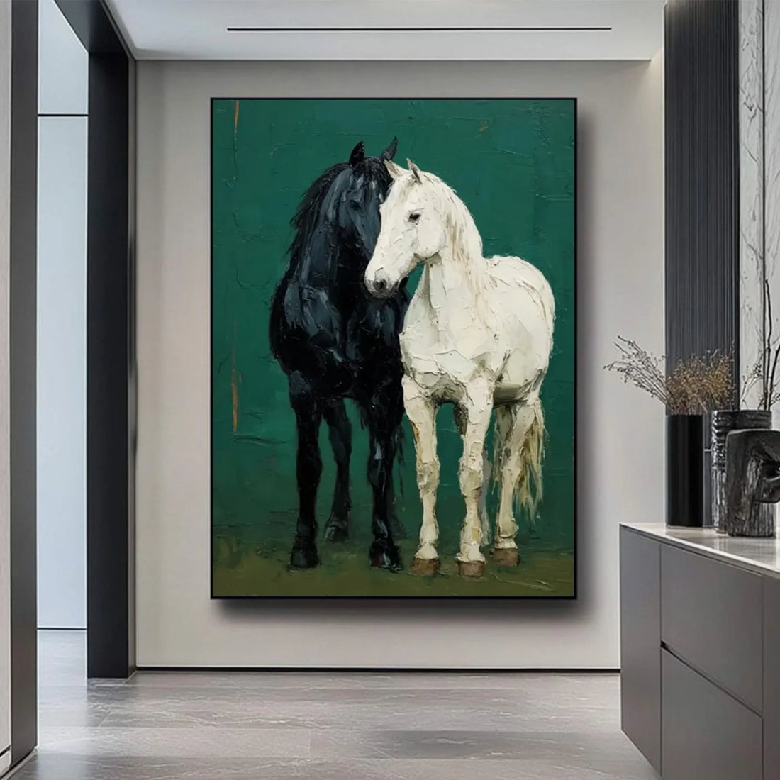 Abstract Animal Horse Wall Art #AL187
