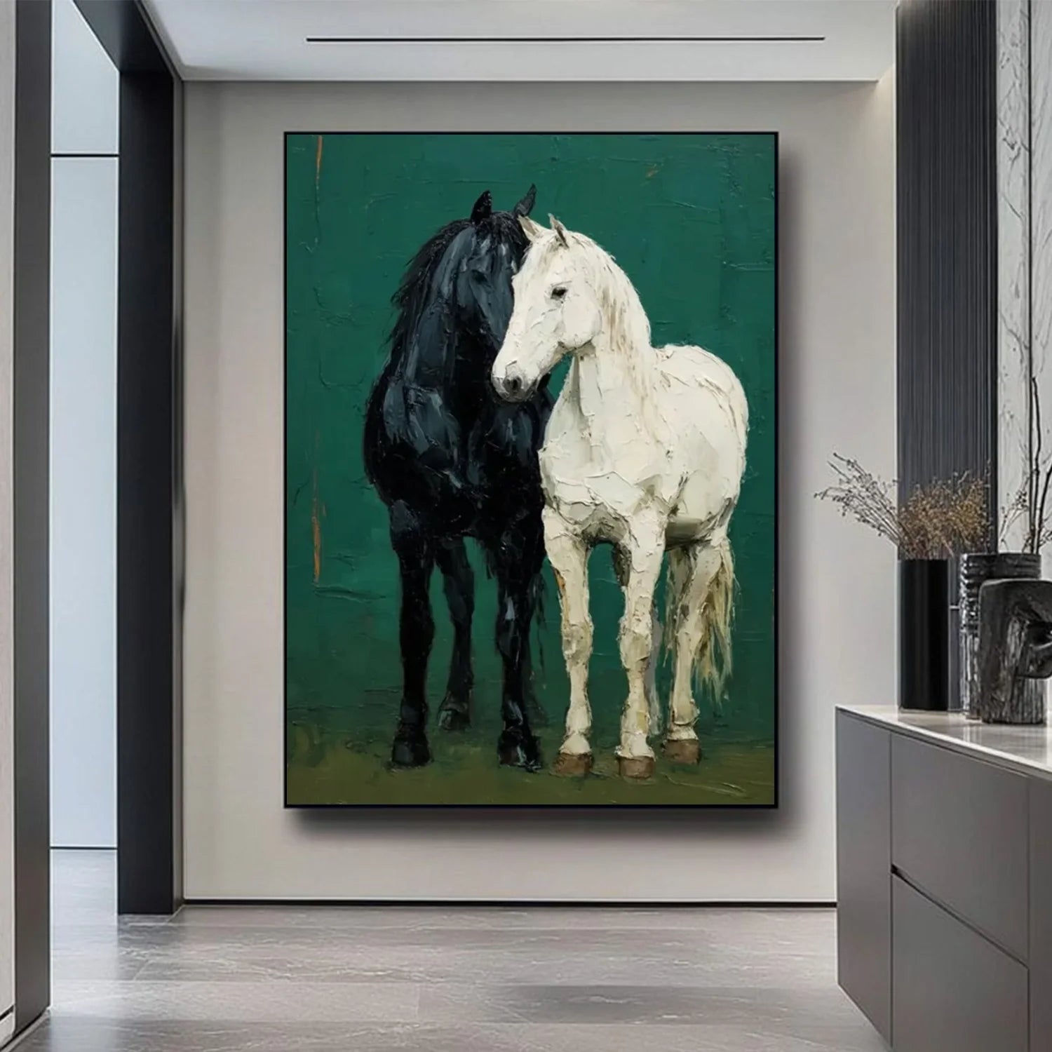 Abstract Animal Horse Wall Art #AL187