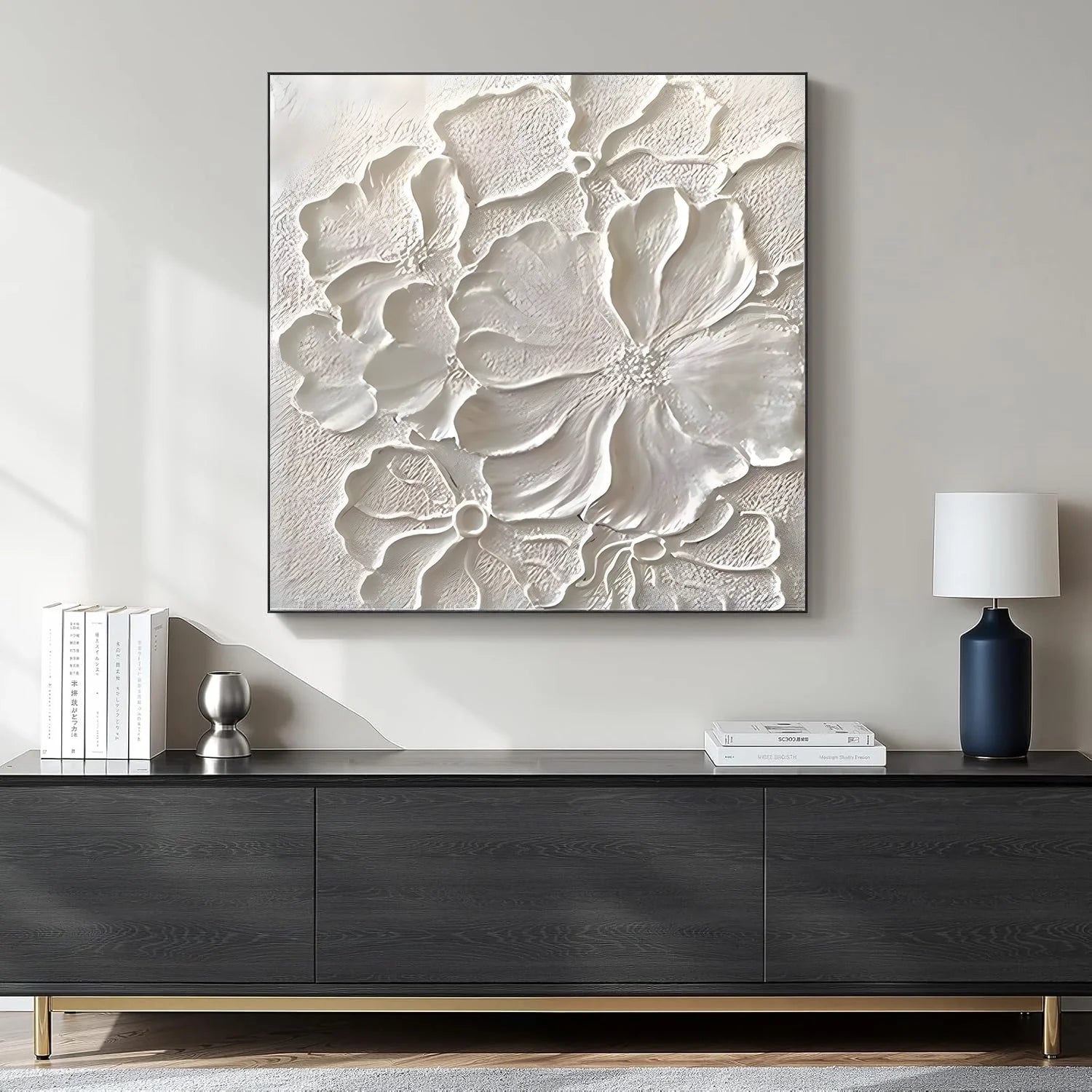 Flower & Tree Abstract Textured Wall Art #ML229