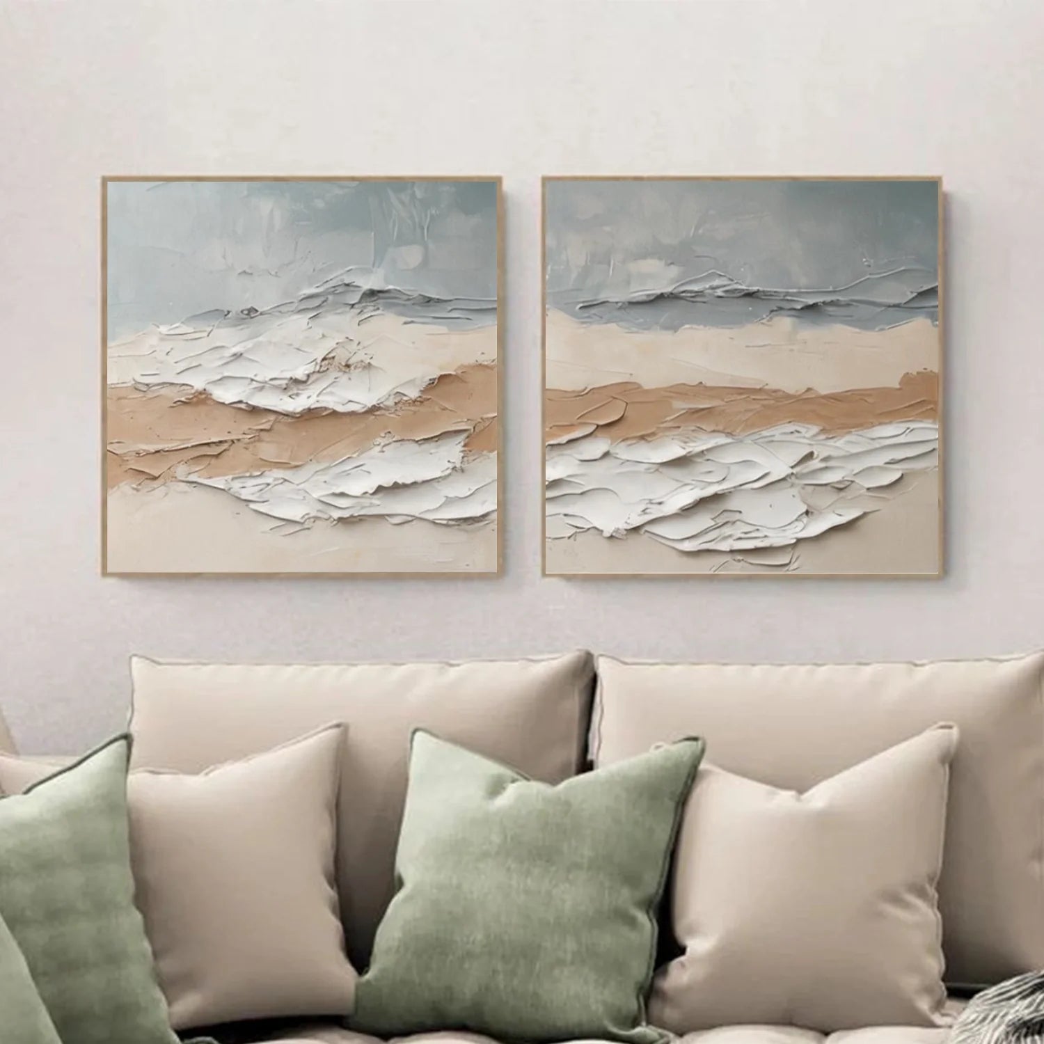 Abstract Textured Canvas Art Set of 2 #WS1042