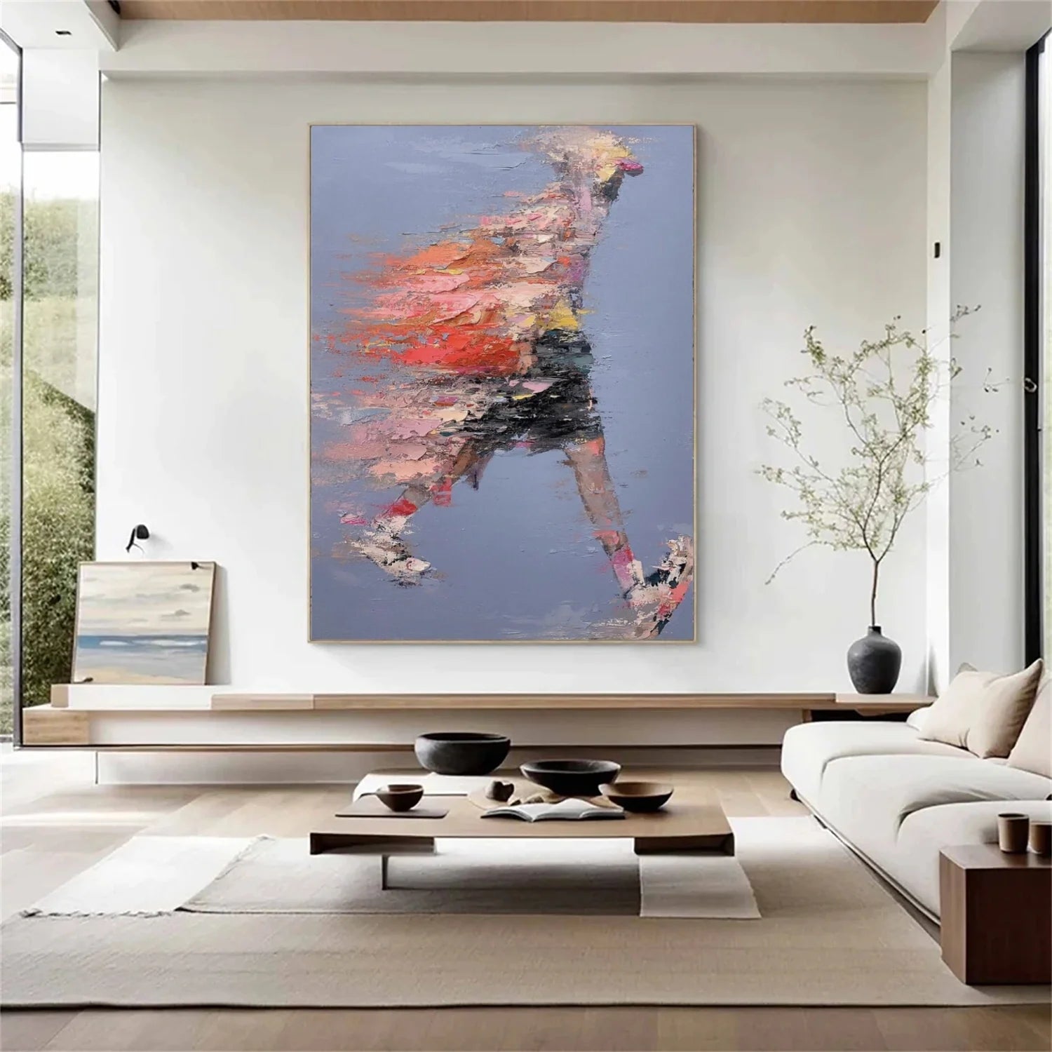 Abstract Portrait Textured Wall Art #AP073