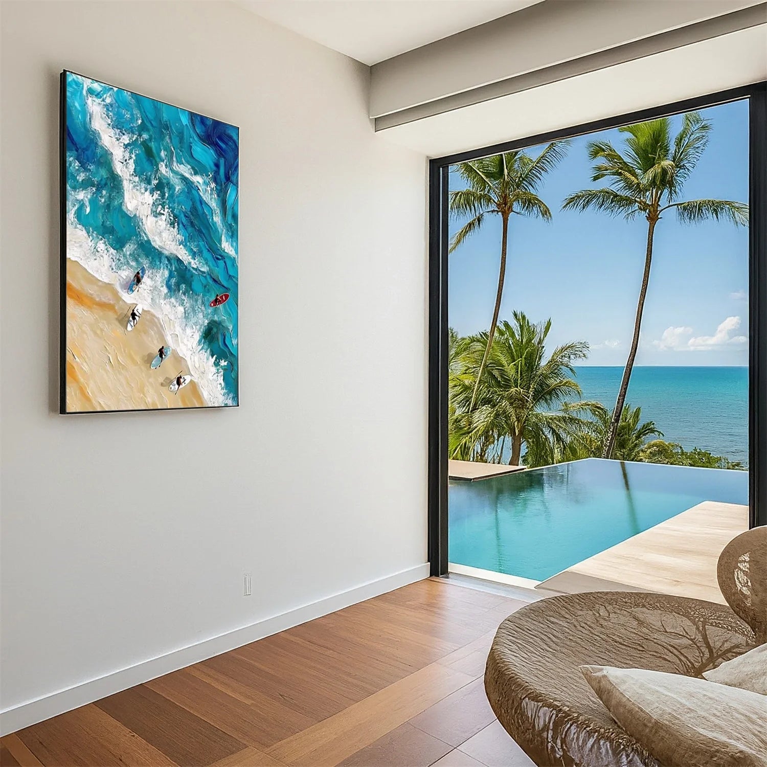 Swimming Sport Textured Wall Art #SA015