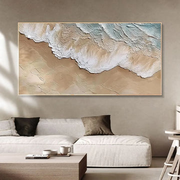 Sea & Sky Abstract Textured Wall Art #MS178