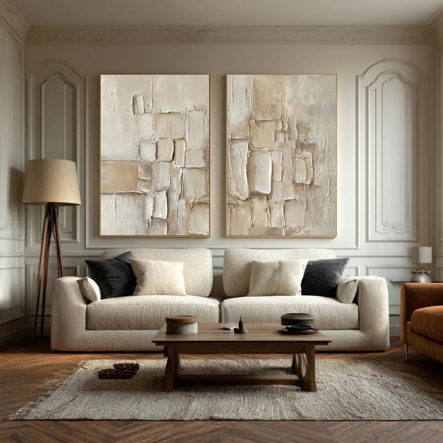 Abstract Textured Canvas Art Set of 2 #WS823