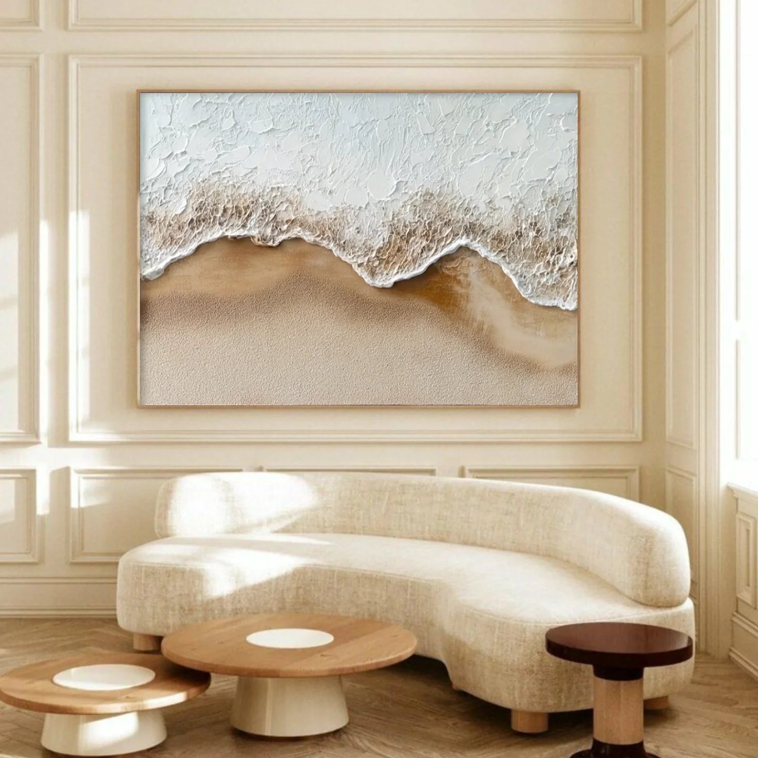 Sea & Sky Abstract Textured Wall Art #MS213