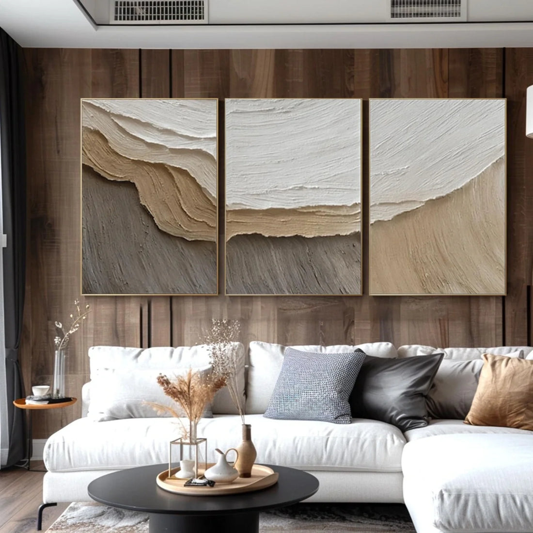 Minimalist Textured Canvas Art Set of 3 #MM383