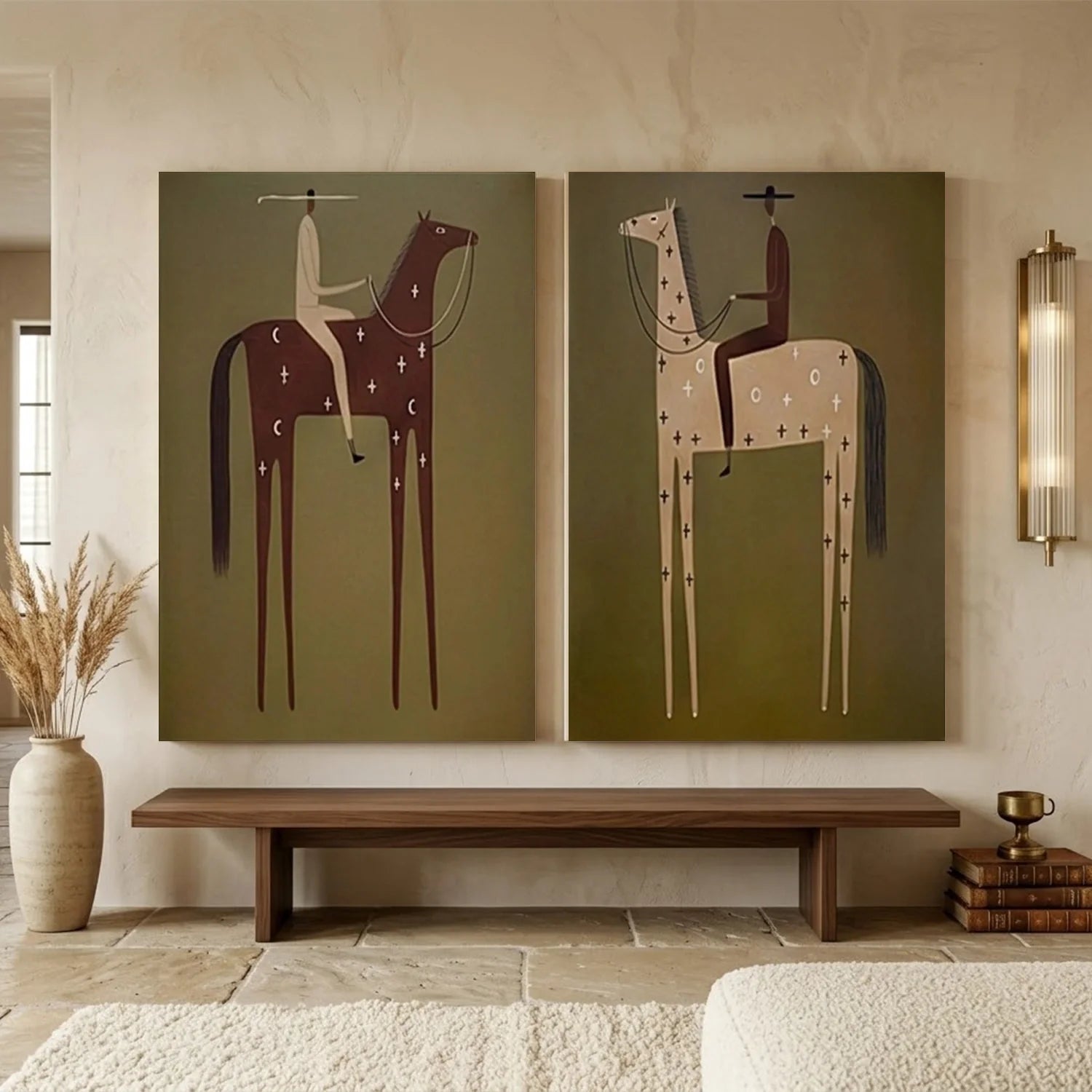 Vintage Americana Art Set of 2 #VA096