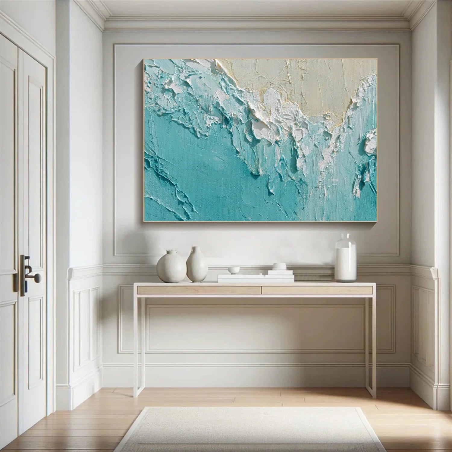 Sea & Sky Abstract Textured Wall Art #MS151