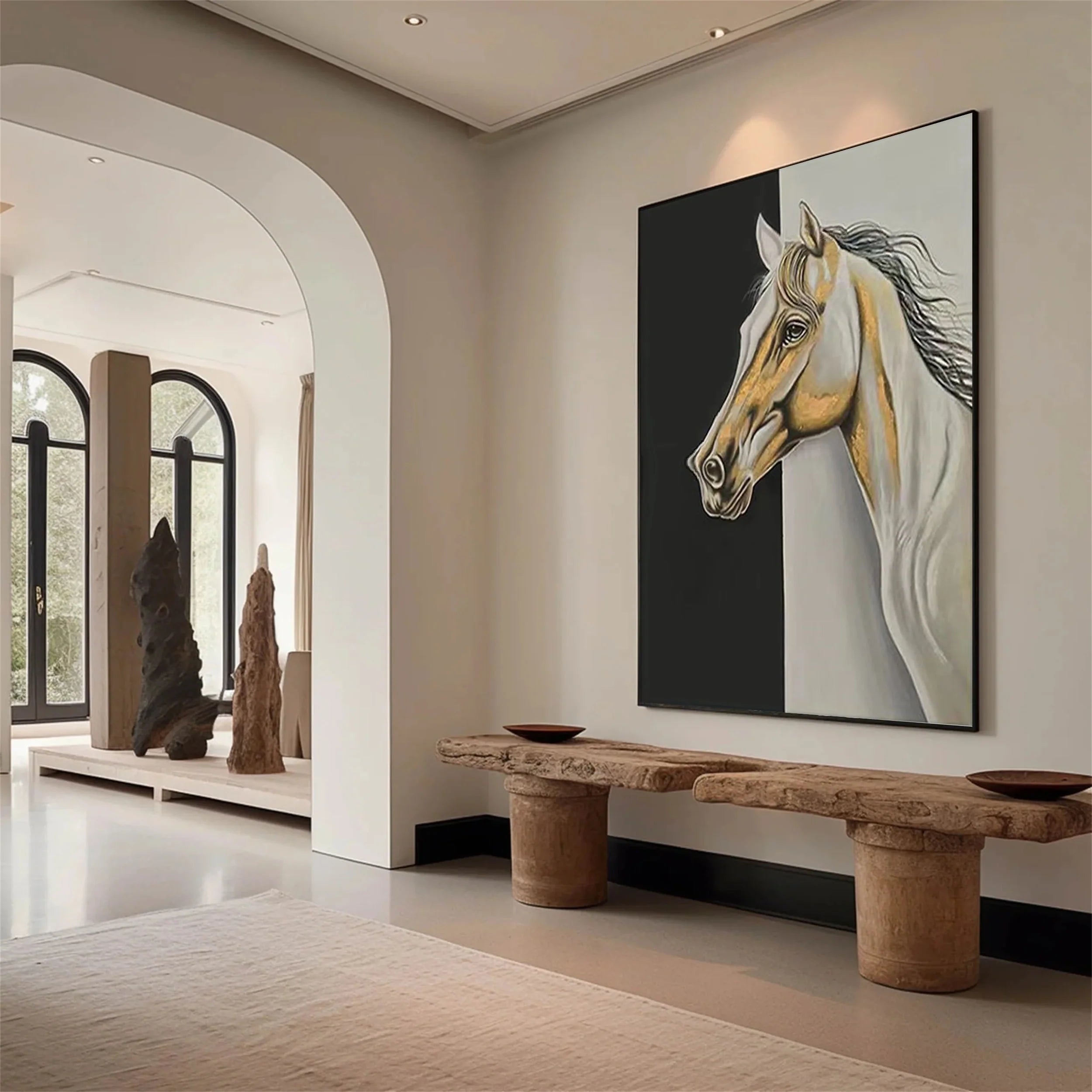 Colorfu Horse Abstract Animal Wall Art #AL014