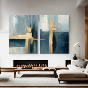 Abstract Set of 2 Canvas Art #WS589