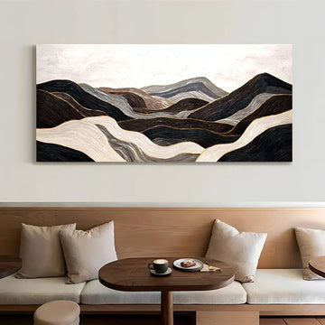 Abstract Mountain Canvas Art #MM394