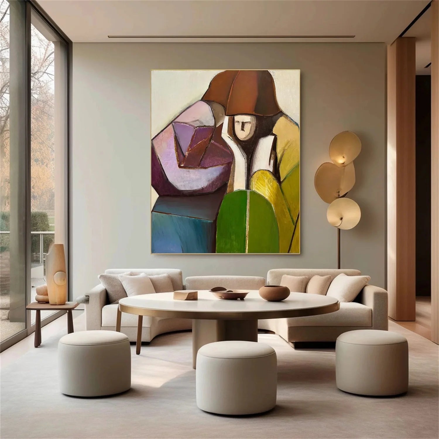 Abstract Portrait Wall Art #AP063