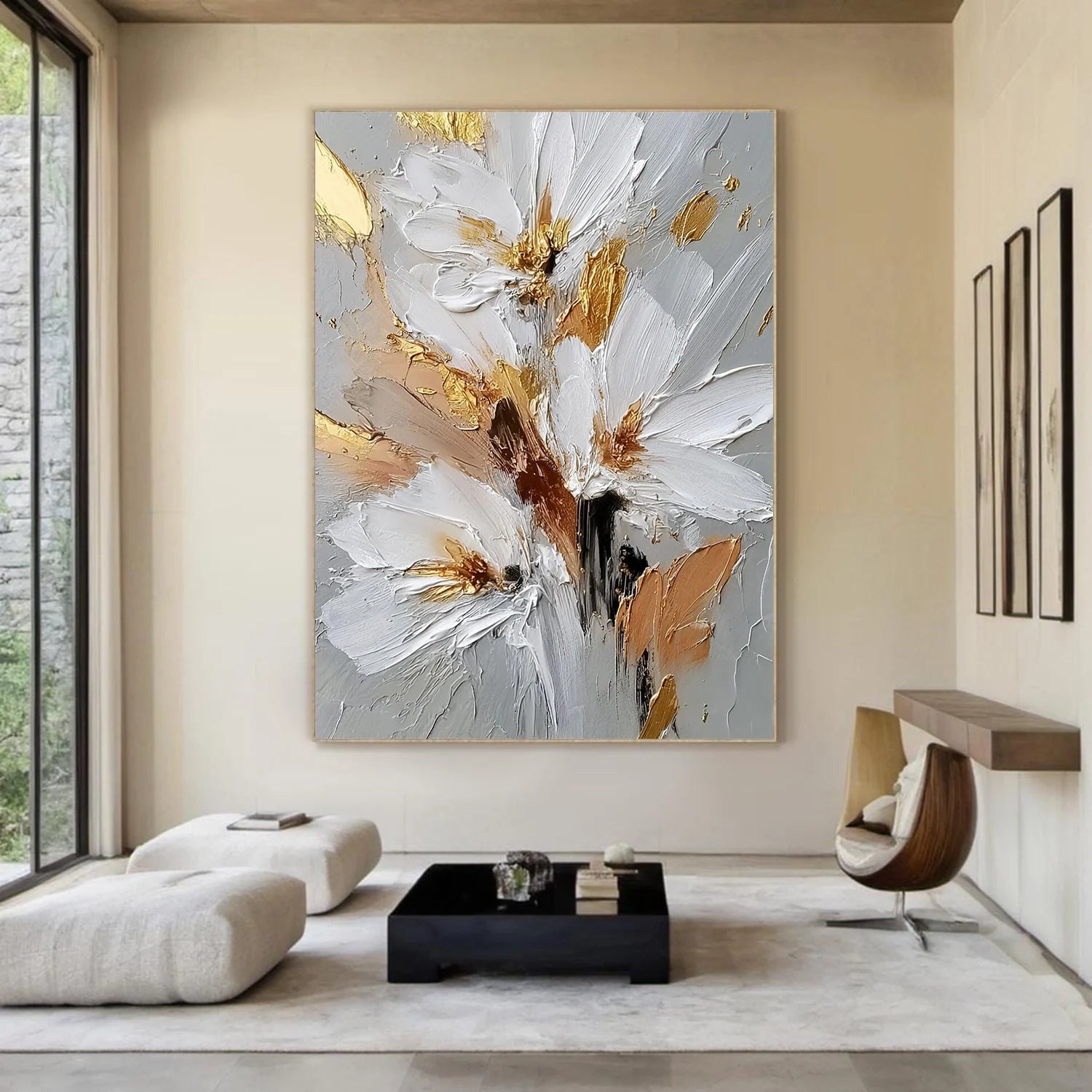 Flower & Tree Abstract Textured Wall Art #ML231
