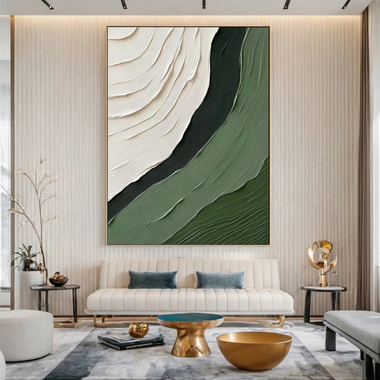 Green Minimalist Texture Art #GT044