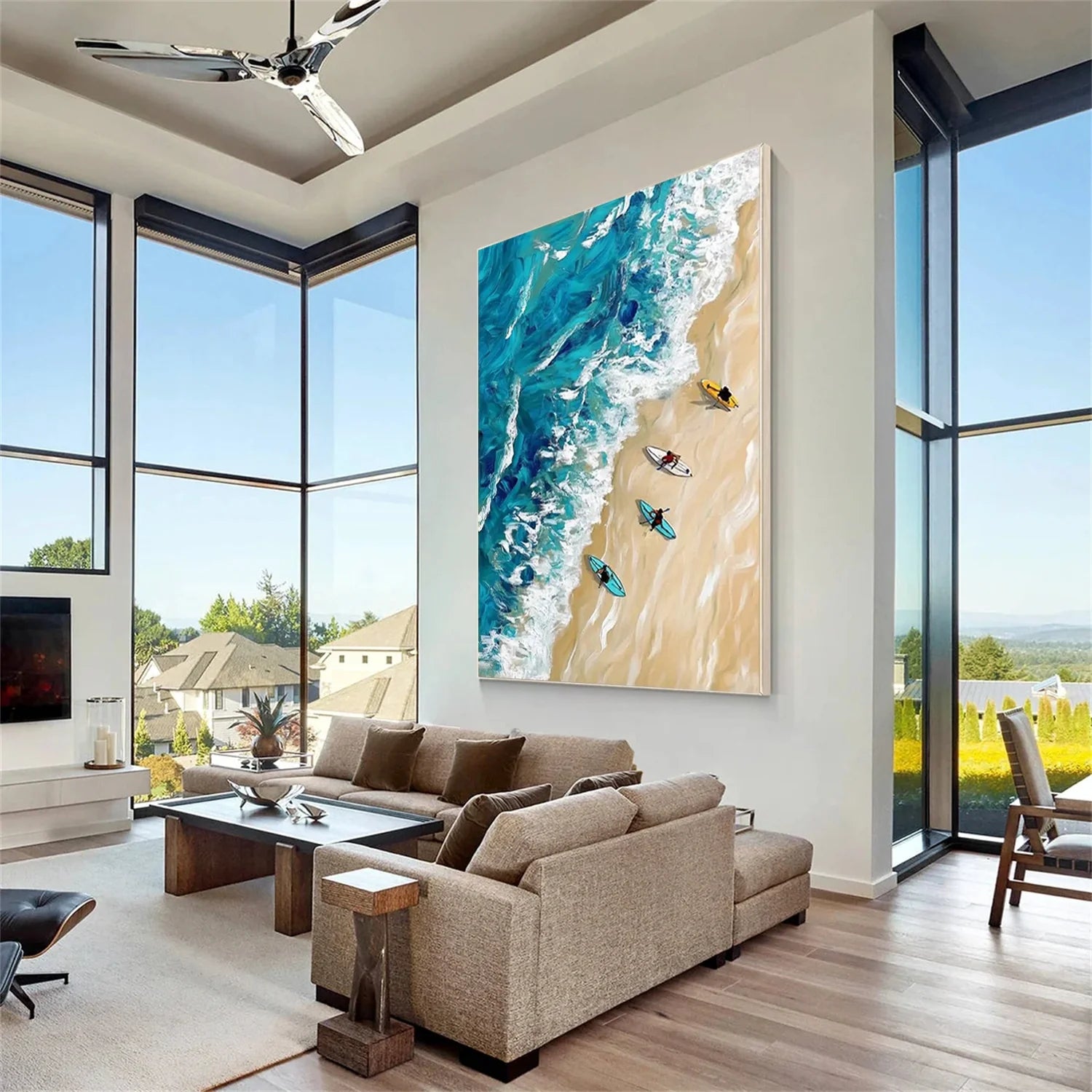 Swimming Sport Textured Wall Art #SA014
