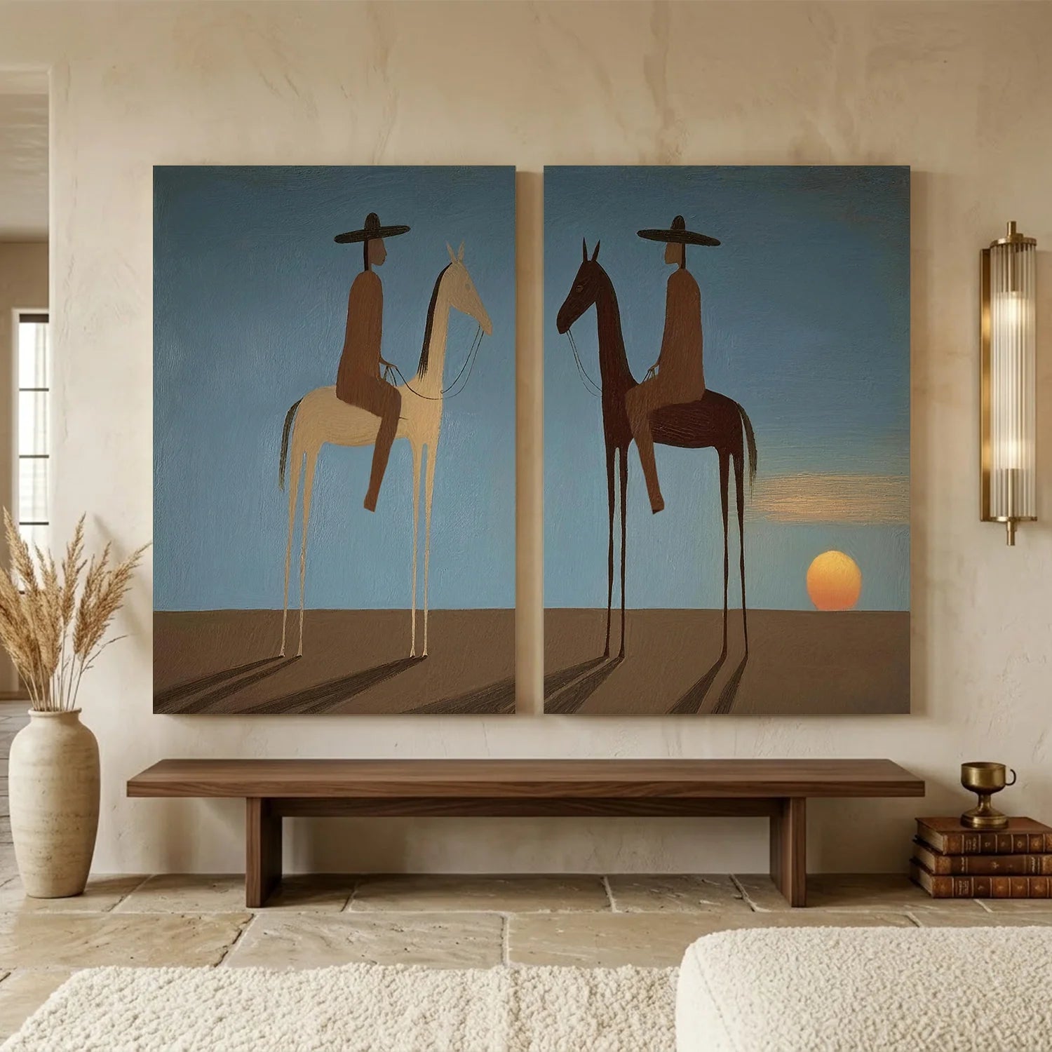 Vintage Americana Art Set of 2 #VA126