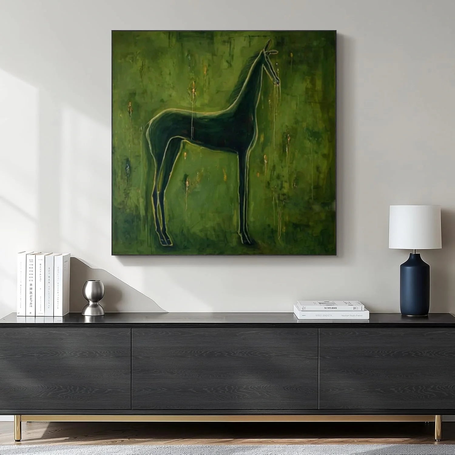 Abstract Animal Horse Wall Art #AL183