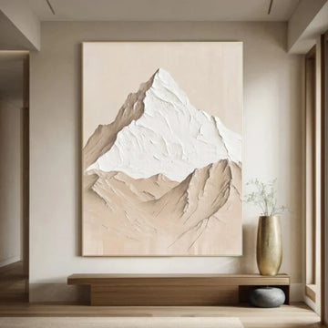 Minimalist Mountain Textured Canvas Art #MM352