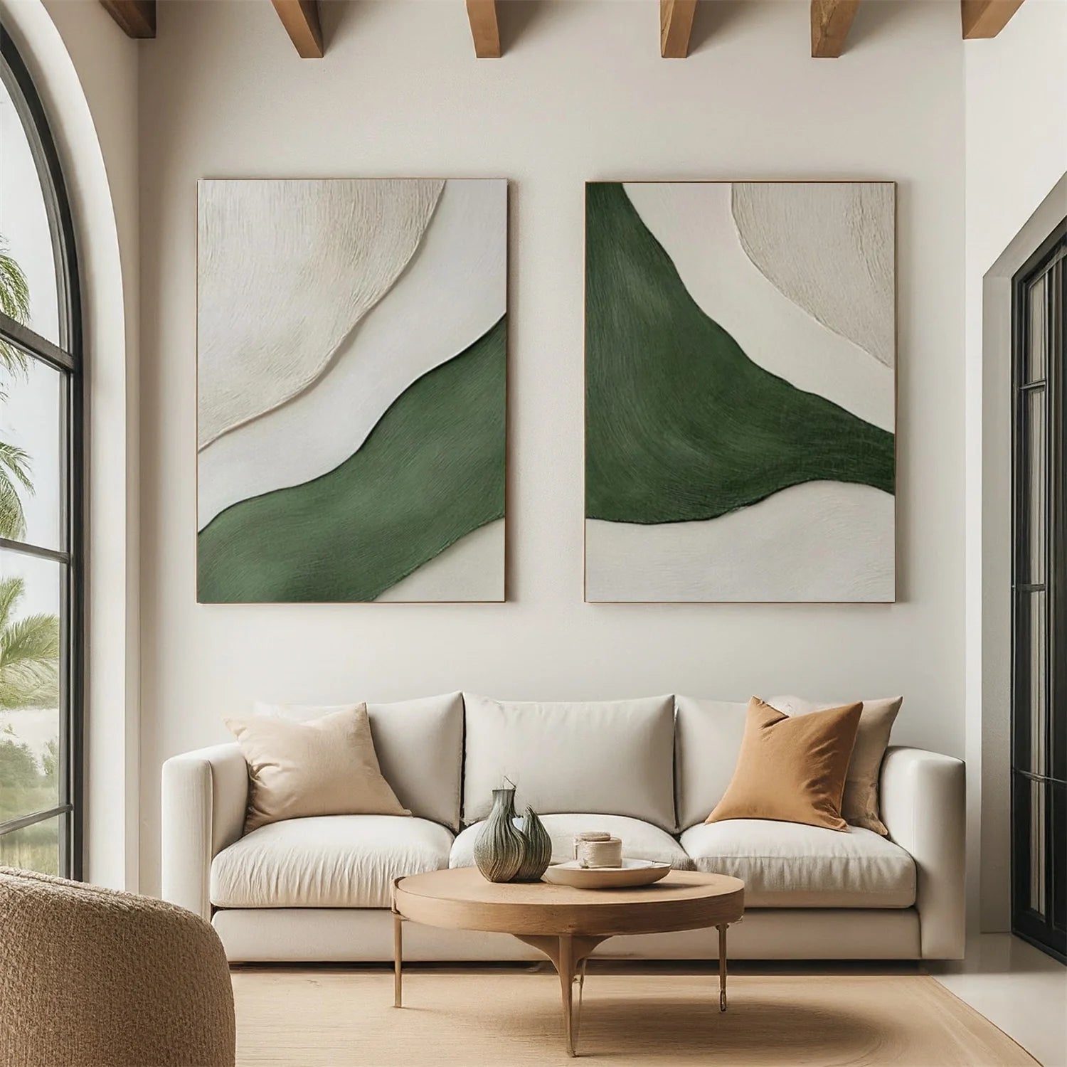 Minimalist Textured Canvas Art Set of 2 #MM347